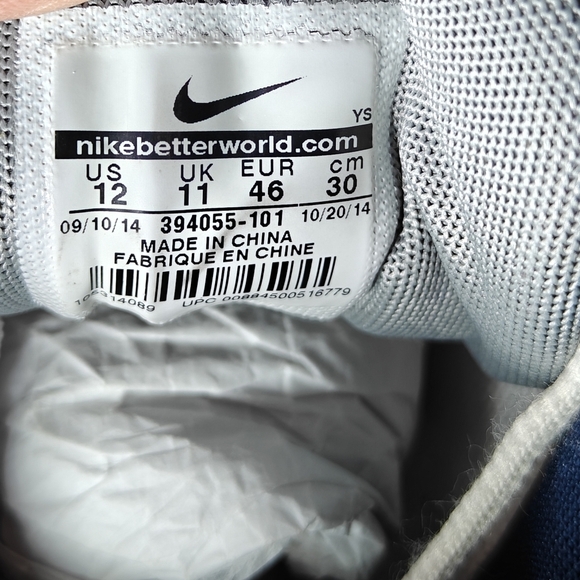 Nike Initiator White/Obsidian/Grey Casual Sneakers Men\'s Shoes Size 12 main image 4